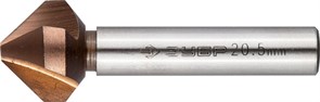 ЗУБР  КОБАЛЬТ, 20.5x63 мм, для раззенковки М10, кобальтовое покрытие, Конусный зенкер, Профессионал (29732-10)