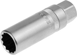 ЗУБР  3/8", 14 мм, Свечная торцовая головка с резиновой вставкой (27729-14)