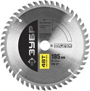 Пильный диск по дереву Зубр Профессионал Чистый рез 185x20мм, 48Т 36852-185-20-48