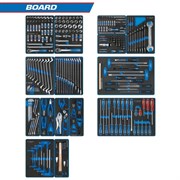 Набор инструментов BOARD для тележки King Tony 325 предметов в 15 ложементах 934-325MRVD