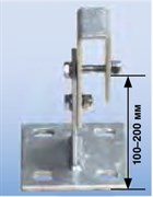 Регулируемый стенной анкер KRAUSE 835192 100-150мм