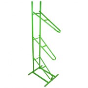 Выставочная стойка для тачек с колесами