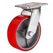 Поворотное большегрузное колесо полиуретановое 250 мм