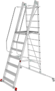 Передвижная лестница-подмости с площадкой Новая Высота NV3541 9 ступеней 3541109