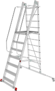 Передвижная лестница-подмости с площадкой Новая Высота NV3541 13 ступеней 3541113