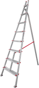 Алюминиевая садовая стремянка Новая Высота NV 519 8 ступеней 5190108