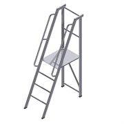Лестница-платформа фиксированной высоты с резиновыми пятками ALUR ЛПФВА-1,5Р