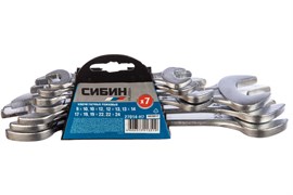 Набор рожковых ключей Сибин 7 шт, 8-24 мм 27014-H7_z01