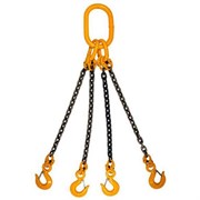 Цепной строп Грузовая механика 4СЦ 6,7т (10х30) 4.0м с укор. крюками