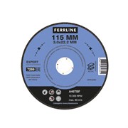 Отрезной круг по металлу FoxWeld FerrLine Expert 115 х 3 х 22,2 мм A46TBF