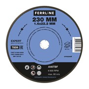 Отрезной круг по металлу FoxWeld FerrLine Expert 230 х 1,6 х 22,2 мм A46TBF