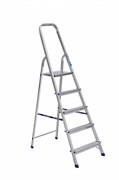 Алюминиевая лестница-стремянка Алюмет матовая 5 ступеней Ам705