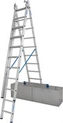 Алюминиевая трехсекционная лестница Krause Stabilo 3х9 133755/123930