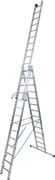 Алюминиевая трехсекционная лестница Krause Stabilo 3х14 133724/123367