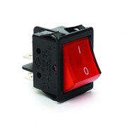 Клавишный выключатель EMAS с подсветкой, красная клавиша A14B4K11