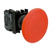 Аварийная кнопка EMAS "Грибок" с фиксацией, 1НО B100E60