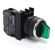 Переключатель EMAS 2-0-1 с фиксацией в 1 положении, зеленый, 1НО B100SL31Y