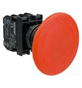 Аварийная кнопка EMAS "Грибок" 60мм с фиксацией, возврат поворотом (1НО+1НЗ) B102E60