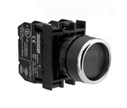 Нажимная кнопка EMAS круглая, с фиксацией, черная (1НО+1НЗ) B102FH