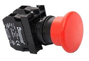 Нажимная кнопка EMAS "Грибок" без фиксации красная (1НО+1НЗ) B102MK