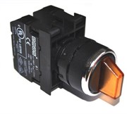 Переключатель EMAS 0-1 с фиксацией, жёлтый 1НО+1НЗ B102SL20S