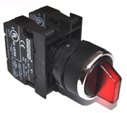 Переключатель EMAS 2-0-1 с фиксацией, красный 1НО+1НЗ B102SL30K