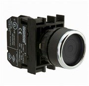 Нажимная кнопка EMAS круглая, с фиксацией, черная (1НЗ) B200FH