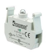 Блок-контакт подсветки EMAS с желтым светодиодом 100-230V AC BS