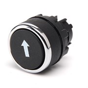 Головка для кнопки EMAS черная с вертикальной стрелкой BDHOD