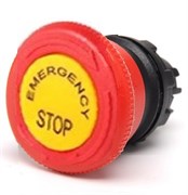 Головка EMAS для аварийной кнопки "Грибок" 40мм красная с фиксацией и маркировкой BDEE