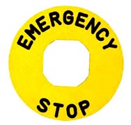 Табличка EMAS для аварийной кнопки, алюминий O60мм BET60A