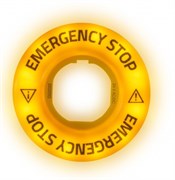 Табличка EMAS для аварийной кнопки, пластик O60мм со светодиодной подсветкой 24В AC/DC BET60FLASH2