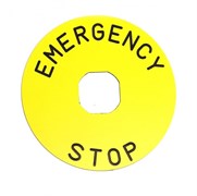 Табличка EMAS для аварийной кнопки, алюминий O90мм BET90A
