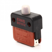Кнопочный мини-выключатель мгновенного действия EMAS с силиконовым колпачком 1НО+1НЗ BS1012E