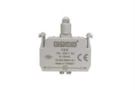 Блок-контакт подсветки EMAS с белым светодиодом 100-230V AC CBB