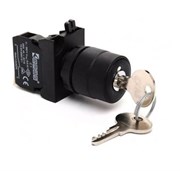 Кнопка с ключом EMAS 2-0-1, с фиксацией, ключ вынимается во всех положениях (1НО) CP100AC30