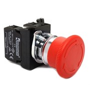 Аварийная кнопка EMAS "Грибок" возврат поворотом 40мм (1НО+1НЗ) CM102E