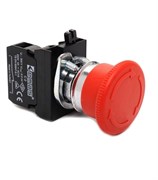 Аварийная кнопка EMAS "Грибок" 40мм с фиксацией, поворотная (1НЗ) CM200E