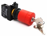 Аварийная кнопка EMAS "Грибок" с ключом 30 мм (1НЗ) CP200EA30