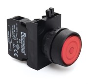 Нажимная кнопка EMAS круглая, с фиксацией, красная (1НО) CP100FK