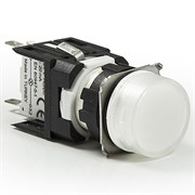 Сигнальная арматура EMAS 16 мм, круглая 12-24V AC/DC белая D050YXB