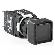 Нажимная кнопка EMAS возвратная, квадратная, чёрная (1НО) D100KDH