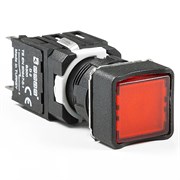 Нажимная кнопка EMAS возвратная, квадратная, красная (1НЗ) D200KDK