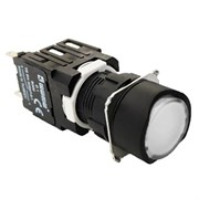 Нажимная кнопка EMAS возвратная, круглая, белая (1НО) D100YDB