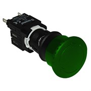 Нажимная кнопка EMAS возвратная, грибовидная, зелёная (1НО) D100YM30Y