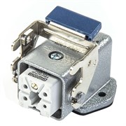 Розетка EMAS 5 полюсов, 10А, боковой монтаж на панель с фиксатором EBM05PE46