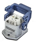 Розетка EMAS 5 полюсов, 10А, монтаж на панель с фиксатором EBM05PM41