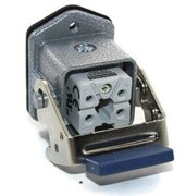 Розетка EMAS 5 полюсов, 10А, монтаж на панель с фиксатором EBM05PM46