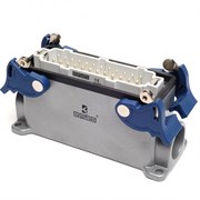 Вилка EMAS для панели, 4 фиксатора, боковой ввод, 24 полюса, 16А EBM24FD14