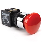 Кнопка EMAS красная грибовидная(1НЗ) KB12MK